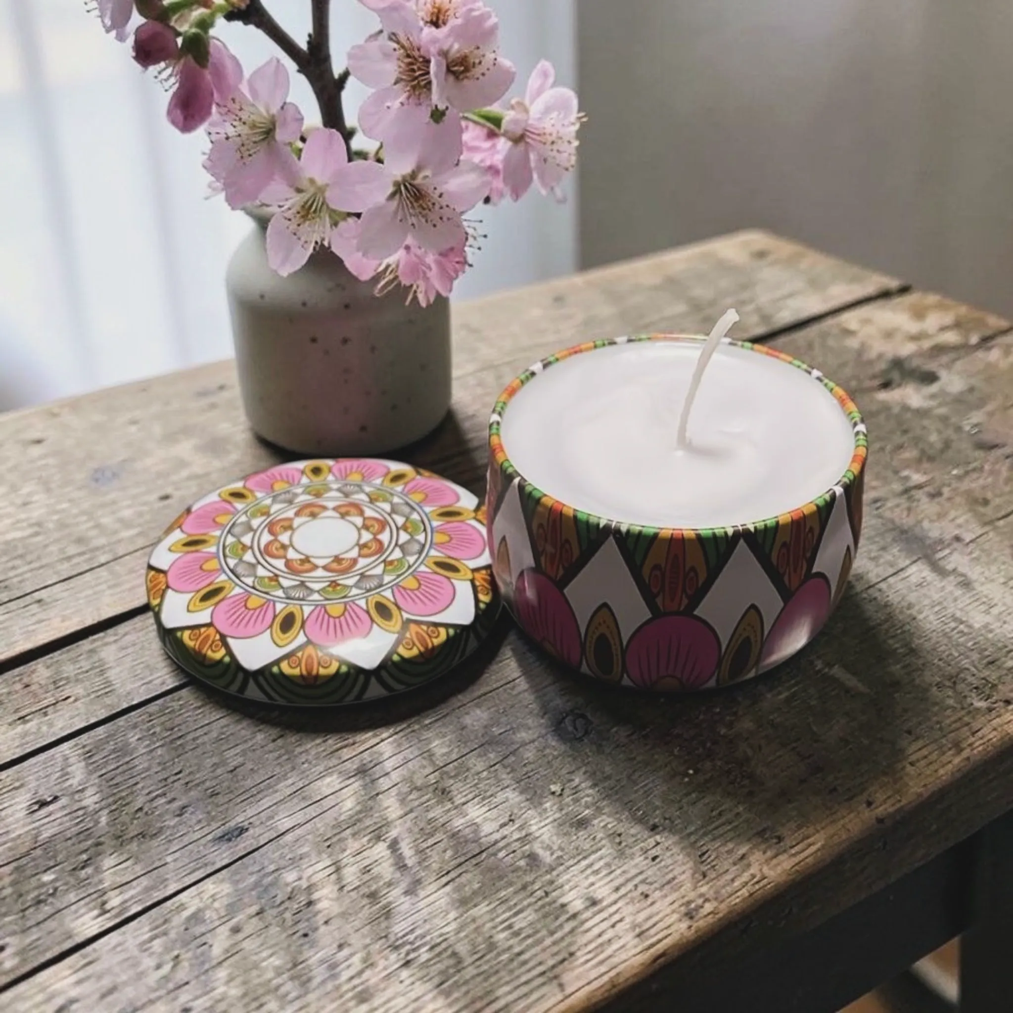 Mandala Jar Candle variation 7